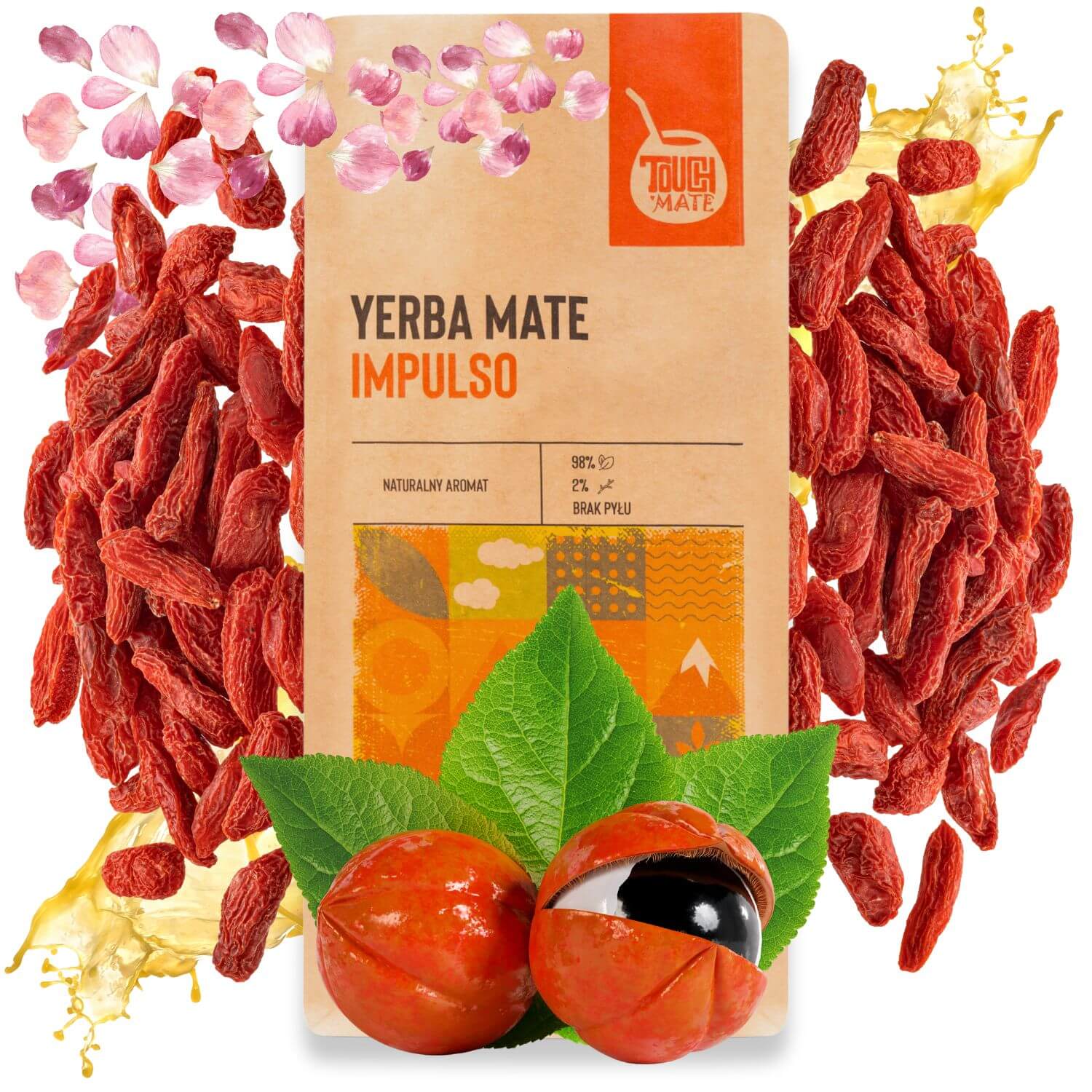 Yerba mate Green Touch Mate Impulso energia 500 g guarana goja naturalna